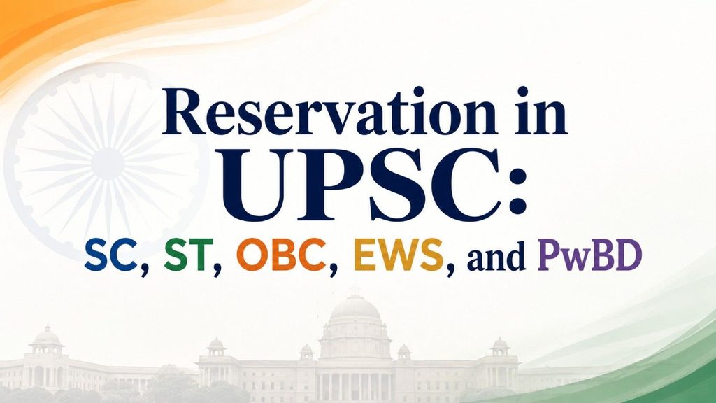 Reservation in UPSC Reservation in UPSC